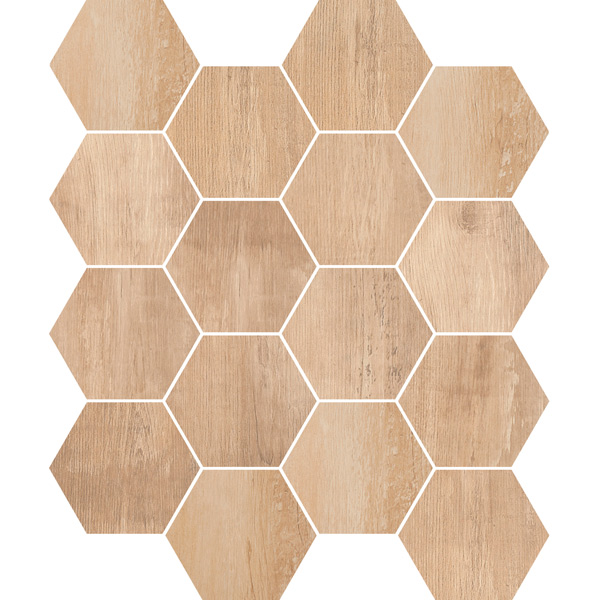 Boreal Natural 3" x 3" Hexagon Mosaic